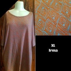 LuLaRoe Irma Tunic Top High Low NEW XL
